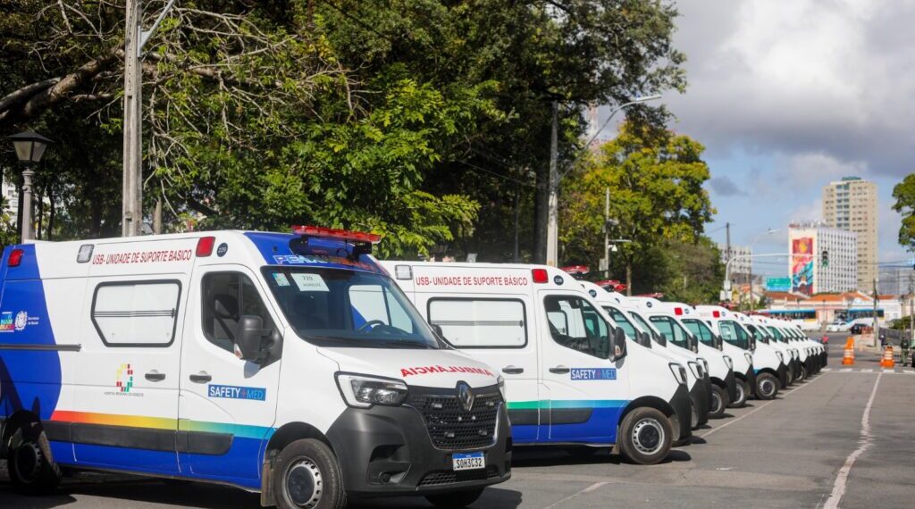 Estado reforça frota de ambulâncias para 15 hospitais de todas as regionais de saúde