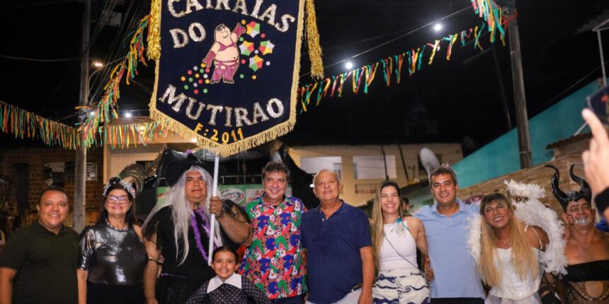Júnior Uchoa e Marcílio Régio celebram a tradição do Carnaval de Goiana ao lado do povo - Foto (Reprodução)