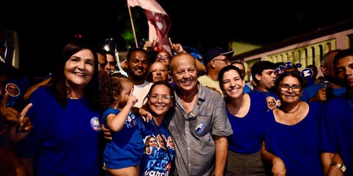 Marcilio Regio mobiliza eleitores no Gambá em grande ato da Onda Azul na reta final eleitoral