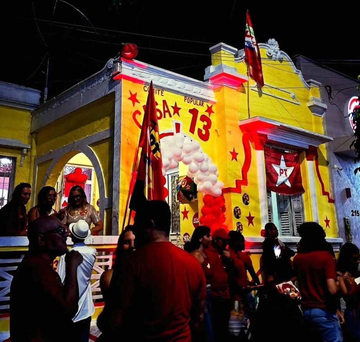 PT de Goiana inaugura Comitê Popular Casa 13 e reúne militantes em ato de apoio à reeleição de Lula